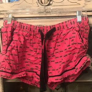 Pajama shorts. Woman’s boxers.